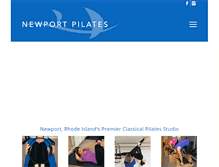 Tablet Screenshot of newport-pilates.com